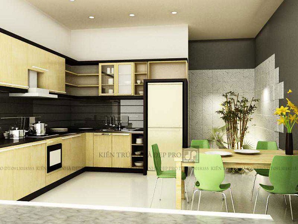 Hình ảnh: Không gian bếp gọn gàng xinh xắn cho nhà phố